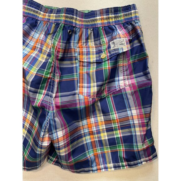 Polo Ralph Lauren Men's Traveller Swim Short Cruise Plaid Sz XL Multi Lightweigh - Picture 14 of 15